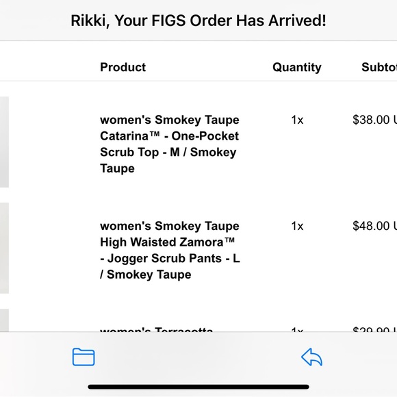 FIGS SMOKEY TAUPE - Picture 4 of 4